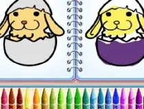 Coloring Bunny Boo...