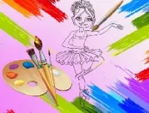 Little Ballerinas Colori...