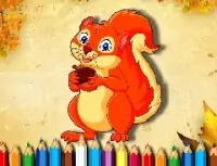 Squirrel Coloring ...